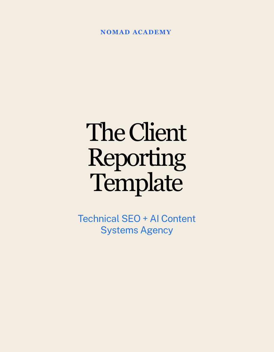 The Client Reporting Template
