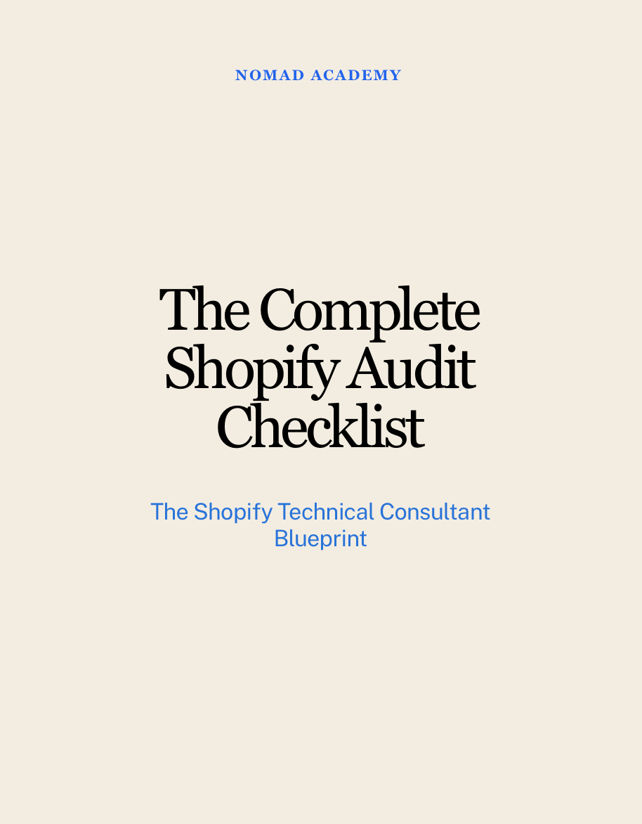 The Complete Shopify Audit Checklist