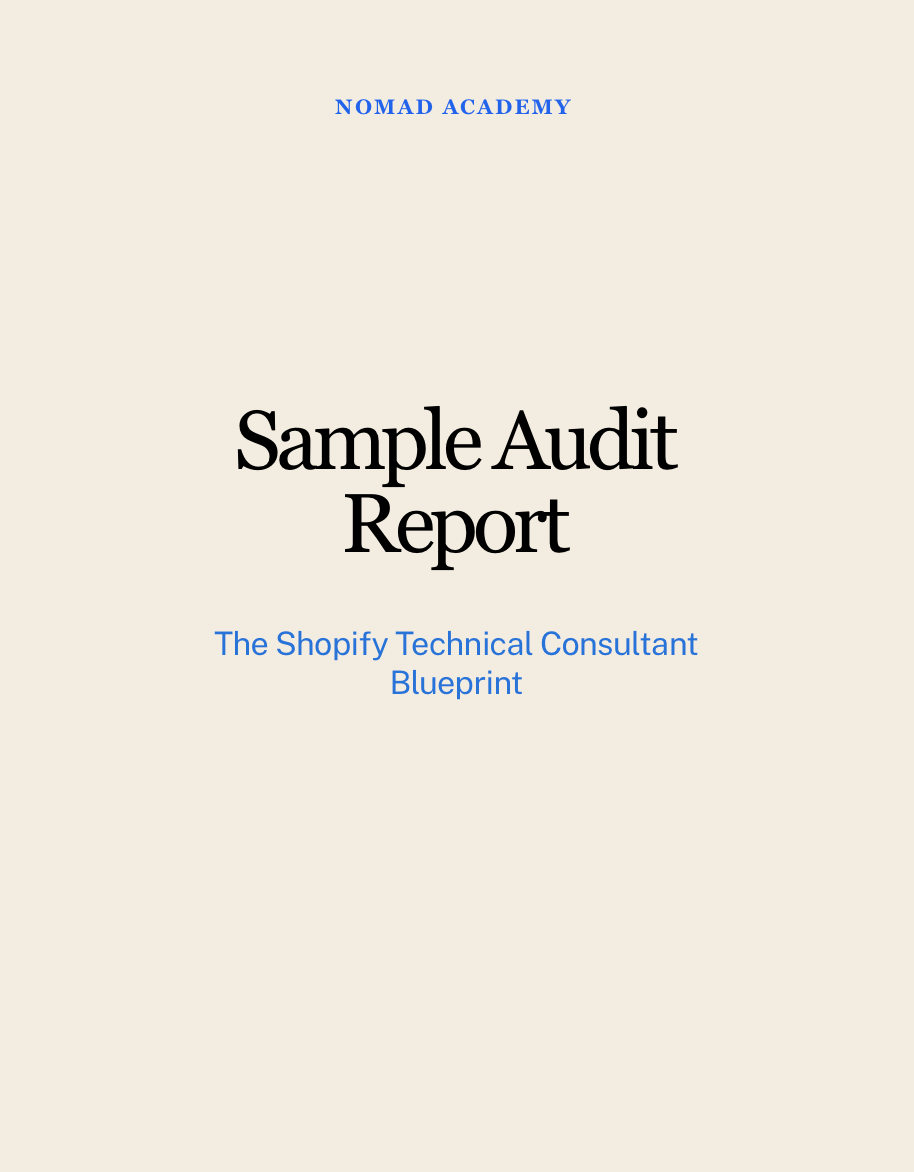 Sample Audit Report